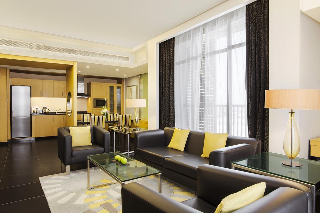 Hala Arjaan By Rotana, Deluxe Hotel Apartments Abu Dhabi Exterior foto